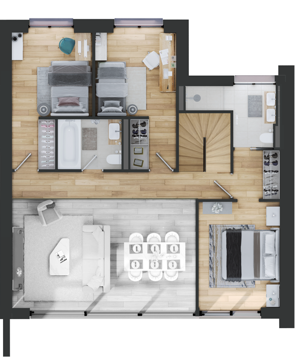 VILLAS DE MEYRIN - Villa C plan