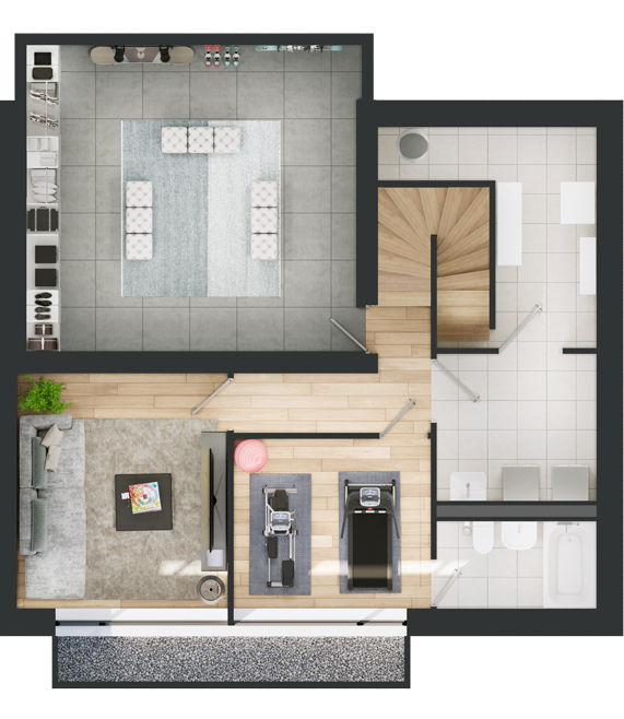 VILLAS DE MEYRIN - Villa C plan